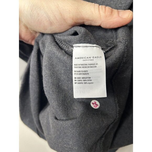 American Eagle Men’s Causal Standard Fit Gray T-Shirt Size XL NWT - Picture 9 of 9